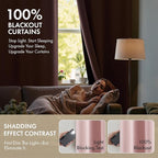 MIULEE Light Pink Blackout Curtains - Image 2