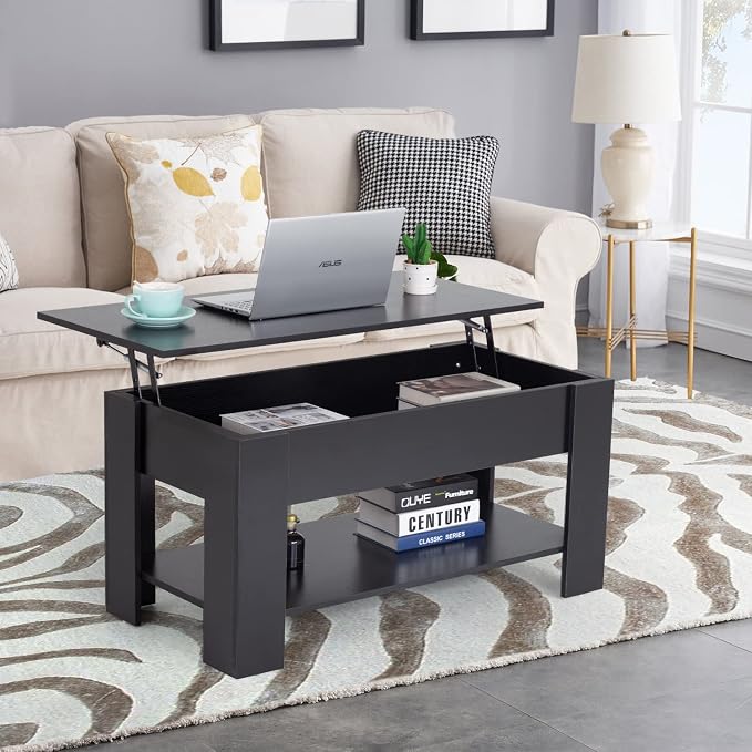 FDW 39.4" Lift Top Coffee Table - Image 2