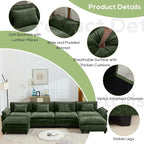Oprisen 154" Modular Sectional Sofa, Comfy Cloud Couch Sectional Sofa - Image 6