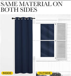 NICETOWN Blackout Draperies Curtains, 1 Pair, 34 x 36 inches, All Season - Image 5