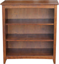 Solid Wood Bookcase 36" High, Adjustable Shelves, Kitchen/Dining Furniture by InternationalConcepts