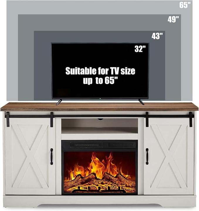 AMERLIFE 59" Fireplace TV Stand - Image 3