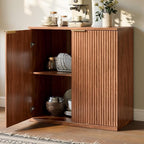 Evermagin 31.5" Walnut Buffet Cabinet - Image 5