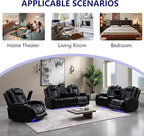 Leather Power Recliner Sofa Set - Image 8