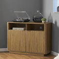 mopio Brooklyn Corner Storage Cabinet, Mid Century Modern Buffet, Entertainment by MopioInc