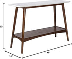 Madison Park Parker Console Tables-Solid Wood, Two-Tone Finish - Image 3