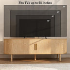 ZttRiee TV Stand for TVs up to 60 Inch, Entertainment Center - Image 4