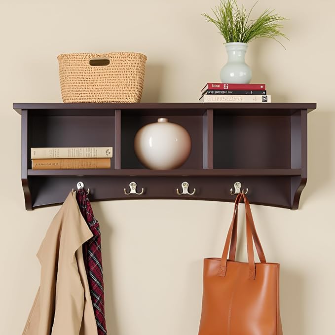 Shaker Cottage Wall-Mounted Coat Rack - Image 2