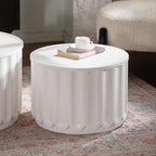 46.46'' White Round Coffee Table Set of 2 - Image 7