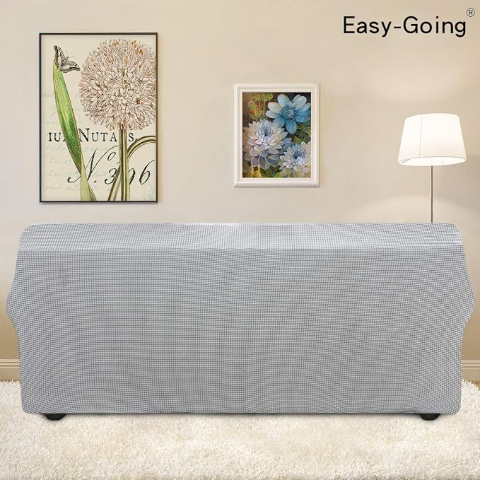 Easy-Going Stretch Oversized Sofa Couch Slipcover Washable Silver Gray | - Image 4