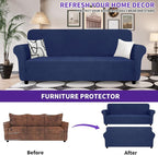 ZNSAYOTX Oversized Super Stretch Couch Cover, New Striped Sofa Covers - Image 3