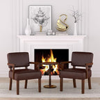 FAGAGA Accent Chair, PU Leather Living Room Chairs Oversize - Image 6
