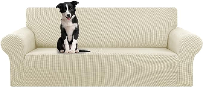 Stretch Oversized Couch Covers for Sofa Slipcover, Soft Jacquard Non-Slip by KEKUOU
