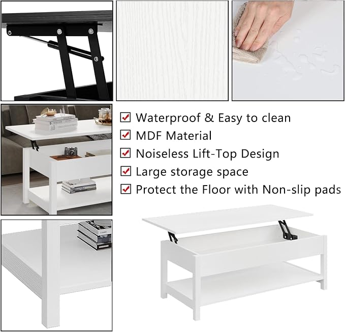 Panana Lift Top Coffee Table - Image 6