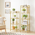 HOOBRO 5-Tier Gold Shelf, Narrow Book Shelf, Display Cabinet - Image 9