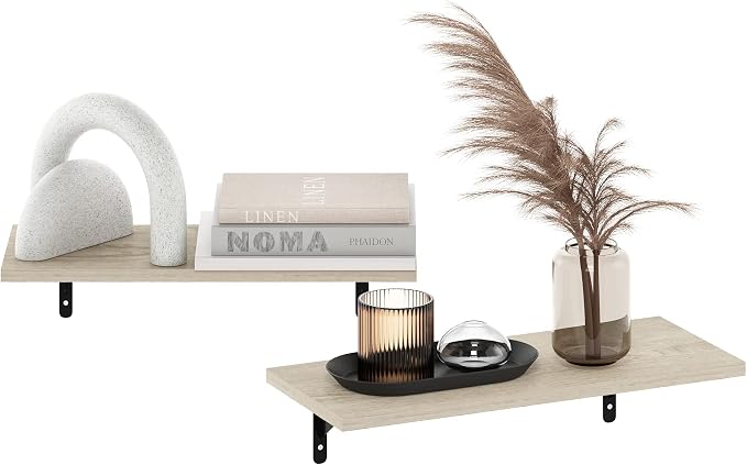 Furinno Rossi Floating Shelves for Wall Set of 6, 18-Inch Wall Shelf, Floating - Image 5
