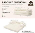 GRUSIGN 78 Inch Convertible Sofa Bed, 5-in-1 Futon Sofa Bed Pull Out Couch - Image 3