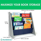 Humble Crew Kids Bookshelf, 4-Tier Front-Facing Book Display Organizer - Image 2