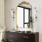 VooBang 26x38 inch Vintage Arched Bathroom Mirror - Image 8