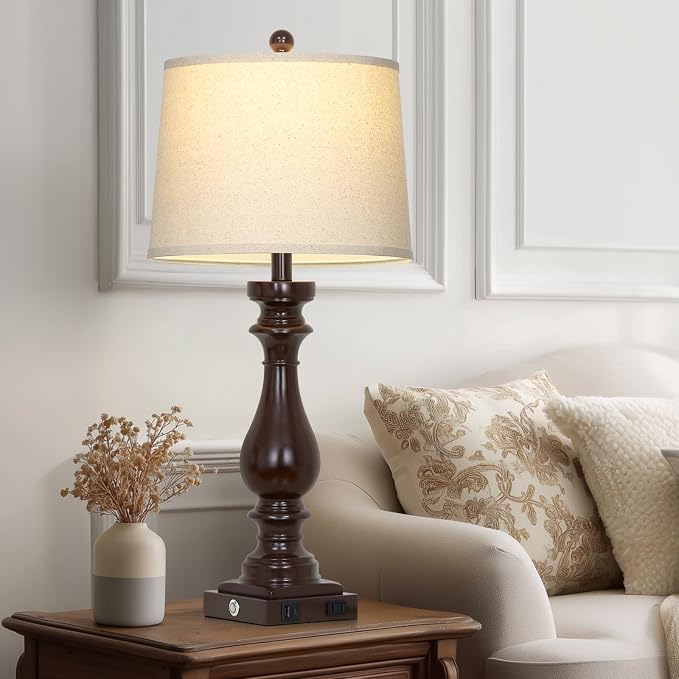 Cinkeda 29" Tall Farmhouse Table Lamp - Image 6