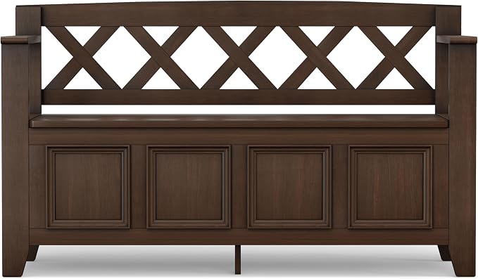 SIMPLIHOME Amherst Entryway Storage Bench - Image 6