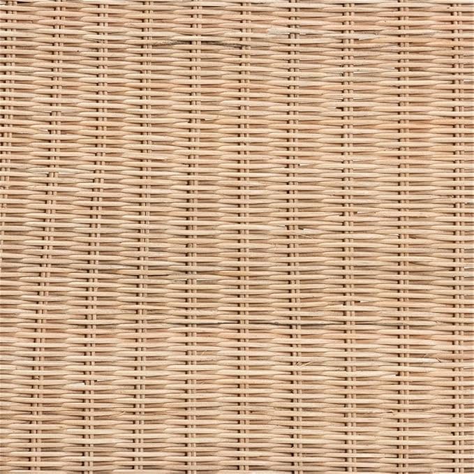 Baxton Studio Farica Modern Bohemian Natural Rattan and Mahogany Accent Bench - Image 8