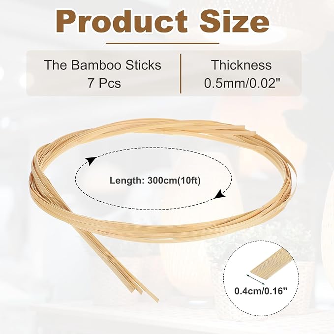 MECCANIXITY 7 Rolls Bamboo Strips - Image 2