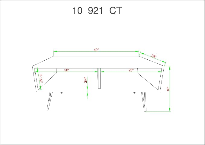 Belmont Home 42 inch Reclaimed Wood Coffee Table - Image 3