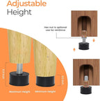 M8 Rubber Adjustable Furniture Leveler，8 Pack Leveling Feet Screws in Threaded - Image 3