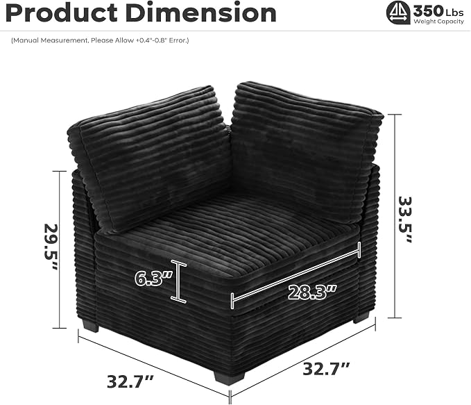 ovios 32.7 inches Armrest Seat Module - Image 2