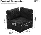 ovios 32.7 inches Armrest Seat Module - Image 2