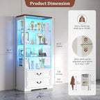 TAGELIER Glass Display Cabinet - Image 2