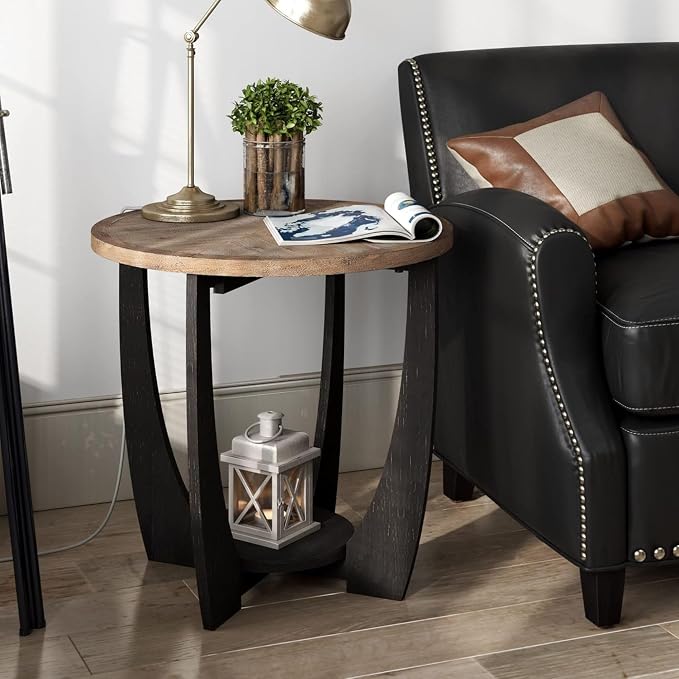 COZAYH Rustic Farmhouse End Table - Image 10