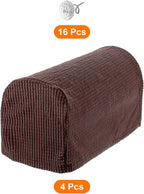 uxcell Stretch Armrest Covers Armchair Anti-Slip - Image 3