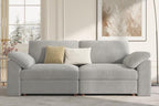 EASE MOOSE Comfty 2 Seat Couch, FSC Certified Modern Deep Seat Sectional Modular by EASEMOOSE
