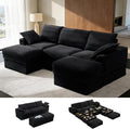 Upgrade Boneless Couch with Storage, Extra Deep&High Seat Modular Sectional by Unknown