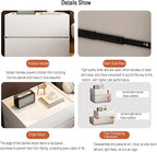 Bedside Table with Drawers DIY Simple Bedside Storage Cabinet Multifunctional - Image 5