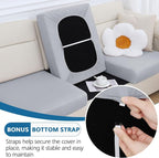 Milk Silk Couch Cushion Covers, Sofa Covers Washable - Image 4