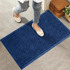 Sturdy Front Door Mat, Absorbent Muddy Dirt Resist Welcome Door Mats Outdoor by HIYARD