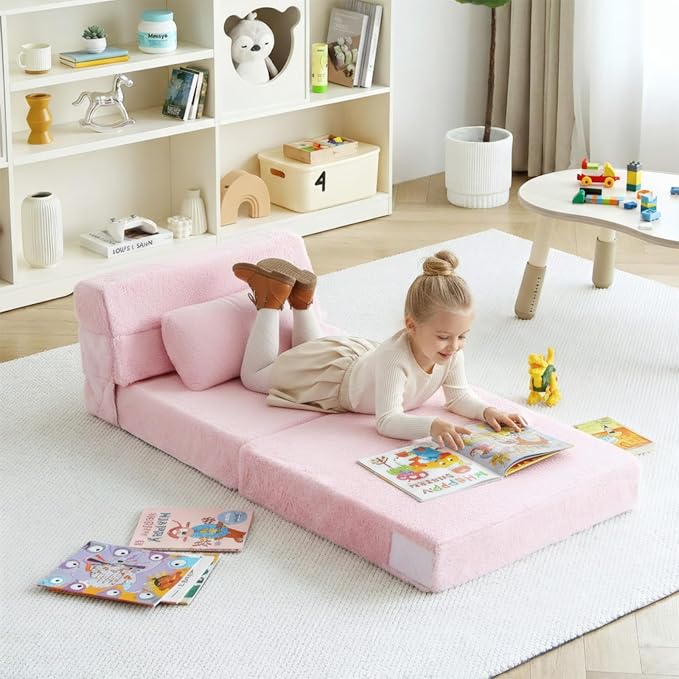 Tiita Convertible Folding Kids Sofa Bed - Image 6