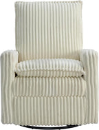 Oxford Baby Uptown Upholstered Glider Recliner Rocking Chair 360° Swivel - Image 3
