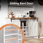 4ever2buy Farmhouse Coffee Bar Cabinet - Image 6