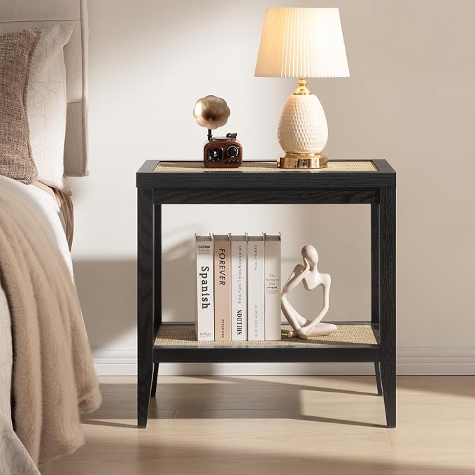 SICOTAS Rattan Nightstands Set of 2 - Image 8