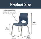 Children’s Factory MyPosture Plus 8" Chair, 2 Pack, Stackable Ergonomic Seating - Image 2