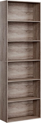 FOTOSOK 6-Tier Open Bookcase and Bookshelf, Freestanding Display Storage - Image 7