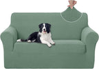 U-NICE HOME Loveseat Cover Stretch Couch Cover Sofa Slipcover, Cyan | 2 Cushion by U-NICEHOME