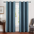 MIULEE 100% Blackout Linen Curtains by MIULEE