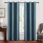 MIULEE 100% Blackout Linen Curtains by MIULEE