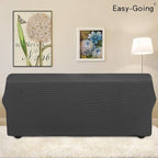 Easy-Going Stretch 4 Seater Oversized Sofa Couch Cover Dark Gray | 1-Piece - Image 3