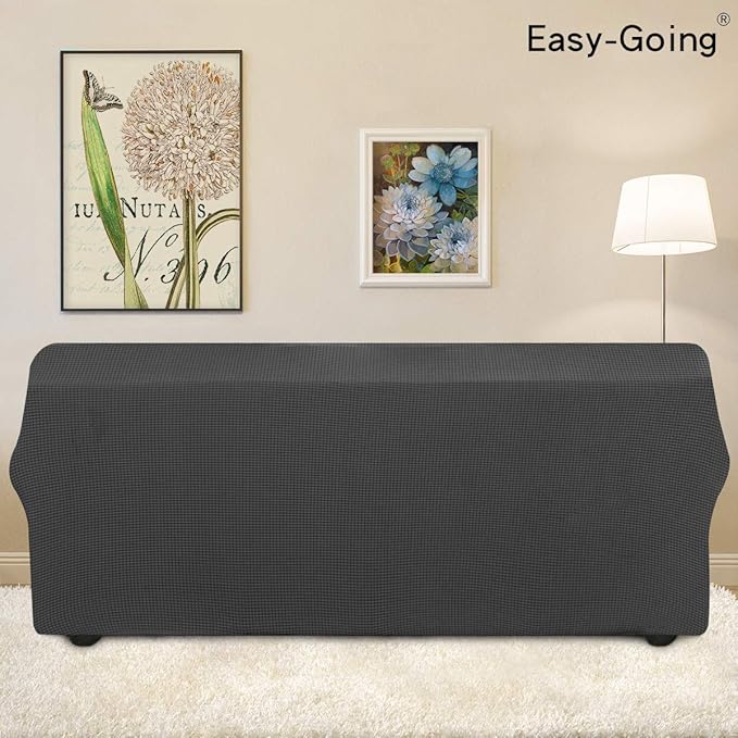 Easy-Going Stretch 4 Seater Oversized Sofa Couch Cover Dark Gray | 1-Piece - Image 3